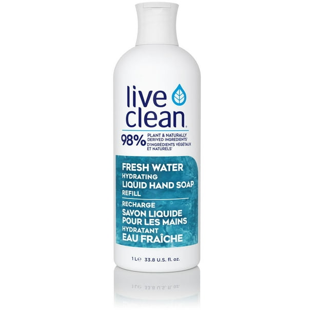 Live Clean Fresh Water Liquid Hand Soap Refill 1L