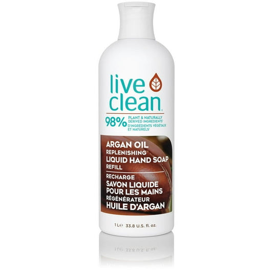Live Clean   Argan Oil Liquid Hand Soap Refill 1L