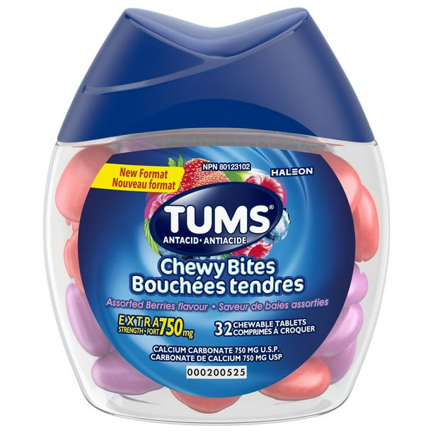 TUMS CHEWY BITES BERRY 32 TAB CHEW