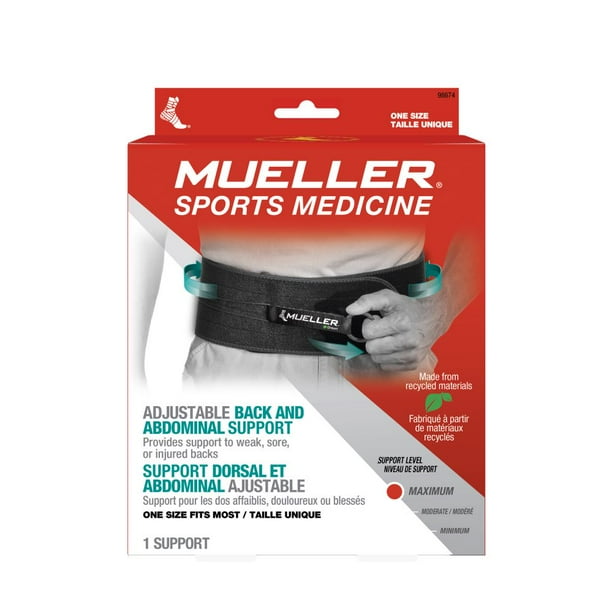 MUELLER ADJUSTABLE BACK & ABDOMINAL SUPPORT