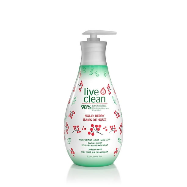 Live Clean Holly Berry Hand Soap 500ml