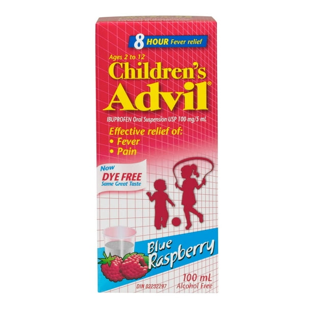ADVIL CHILD BLUE RASBERRY LIQ 100MG/5ML 100ML LIQUID