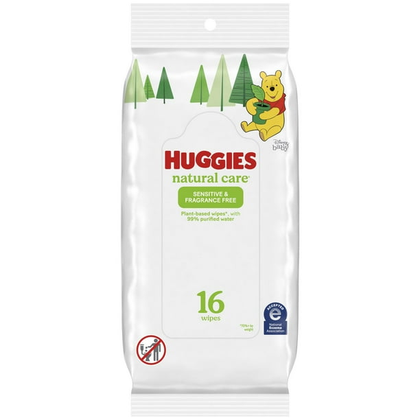 HUGGIES NATURAL CARE BABY WIPES UNS TRV SZ 16