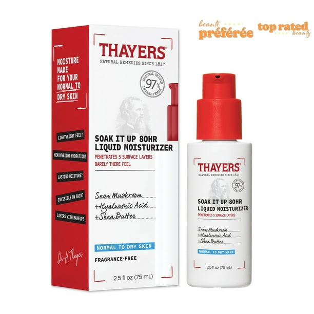 THAYERS NATURAL    Daily Moisturizer    THAYERS NATURAL    Daily Moisturizer    Soak It Up Moisturizer 75mL NEW