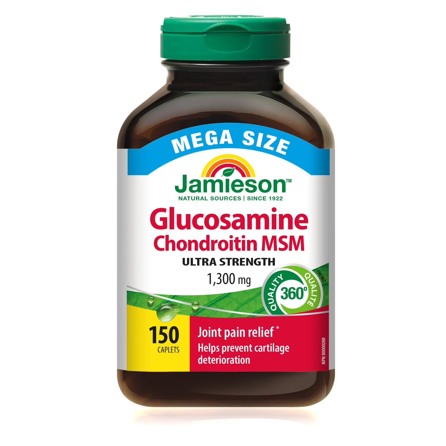 JAMIESON GLUCOSAMINE CHONDROITINE CPLT 1300MG 150 CAPLET