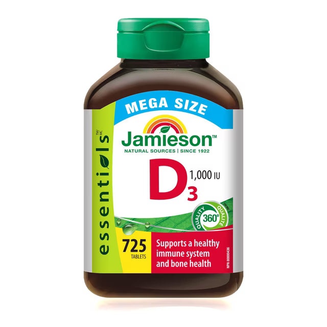JAMIESON VITAMIN D3 TB 1000IU 725 TABLET