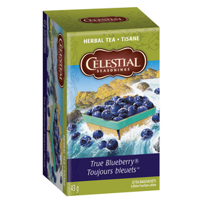 CELESTIAL SEASONINGS TEAS    Herbal Tea, True Blueberry    20ct