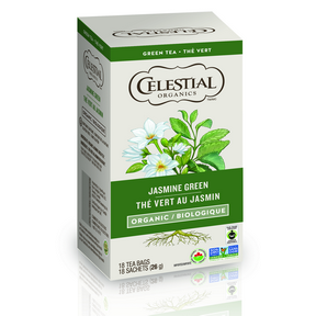 Celestial Tea   Organics Jasmine Green 6 x 18bg