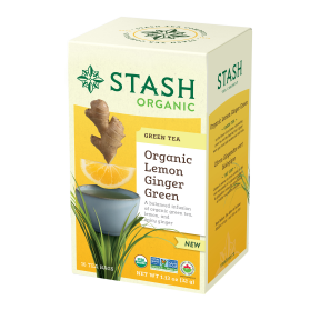 STASH TEA    Organic Teas    STASH TEA    Organic Teas    Org Lemon Ginger Green 16bg