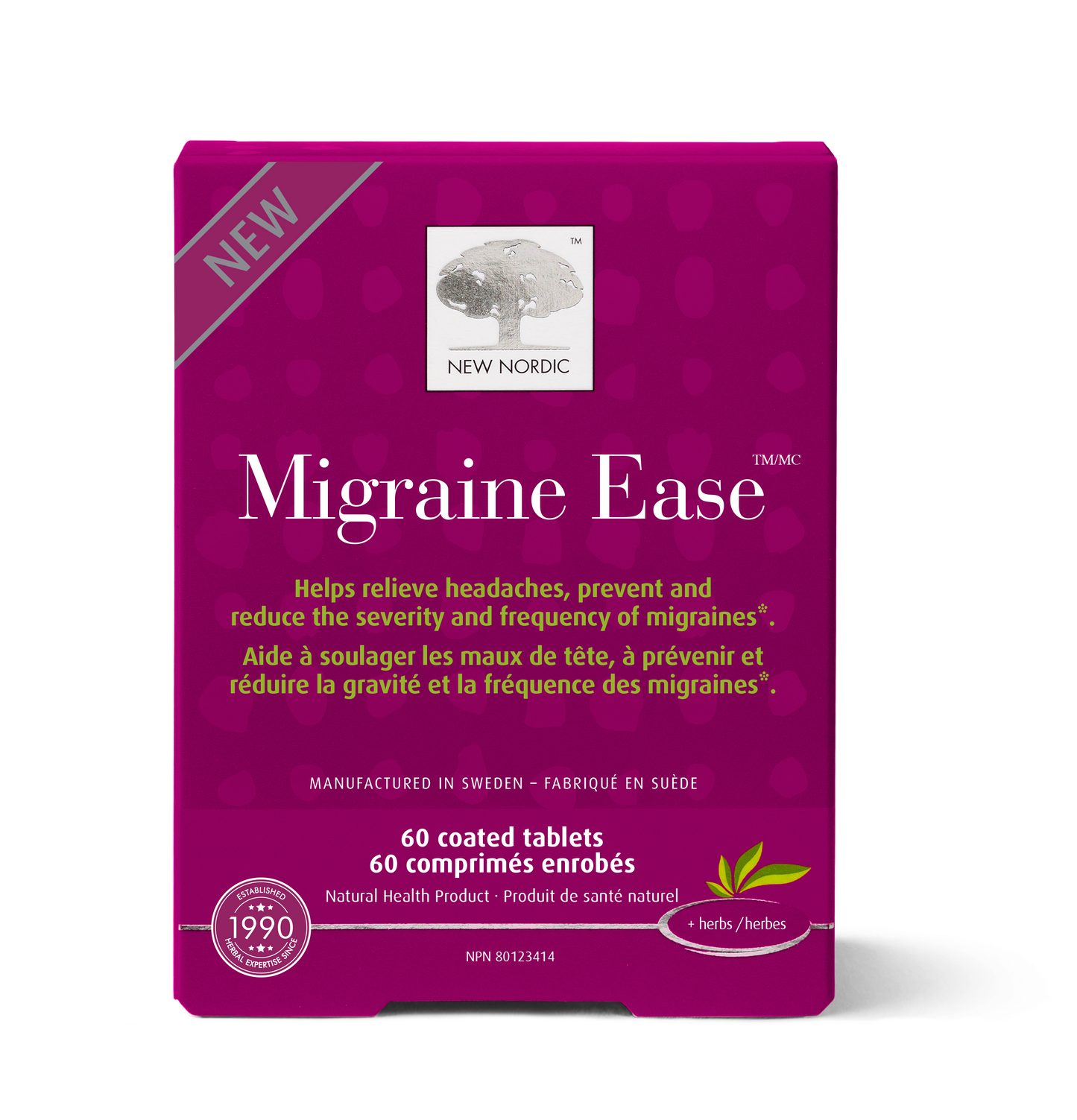 New Nordic   Migraine Ease 60tab