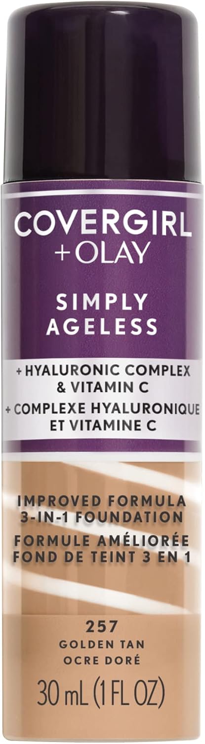 COVER GIRL/OLAY SIMPLY AGELESS FND 3IN1 GOLD TAN pack of 2