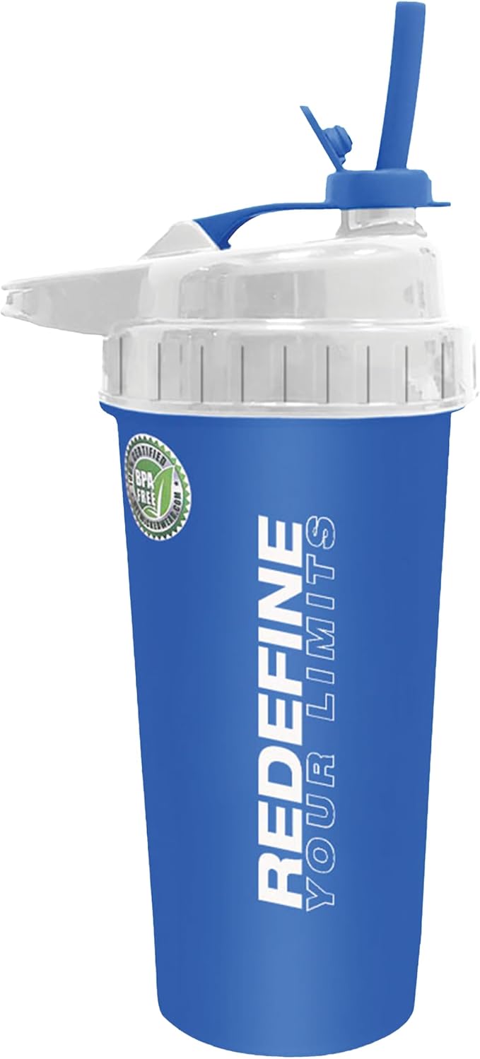 PVL WHEY GOLD PVL TYPHOON Flip-N-Sip Shaker Blue 800 ml