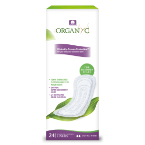 Organyc   Light Incontinence Ultra-Thin Liner 24ct