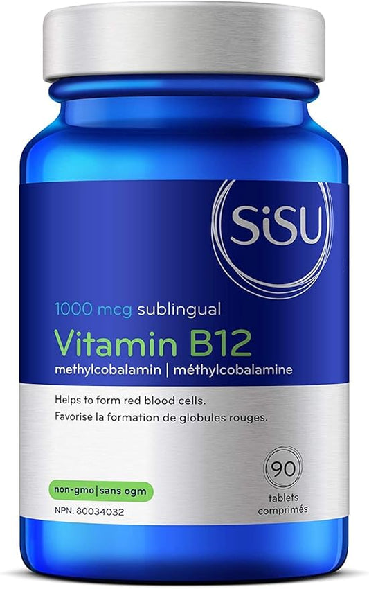 SISU - B12 1000 mcg Methylcobalamin, sublingual, Unflavoured - 90 tabs