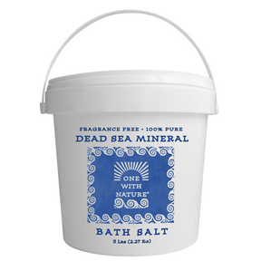One With Nature   Dead Sea Bath Salt, Fragrance Free 2kg