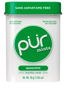 PUR   Mints-Spearmint,30ct,12/tray