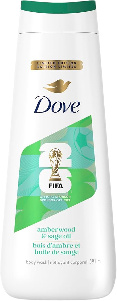 DOVE BODY WASH AMBERWOOD AND SAGE OIL FIFA 591ML