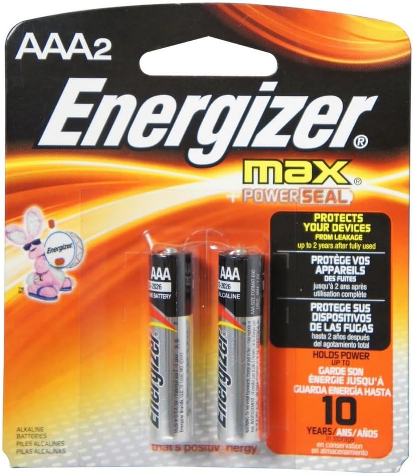 ENERGIZER MAX BATTERIES AAA 2