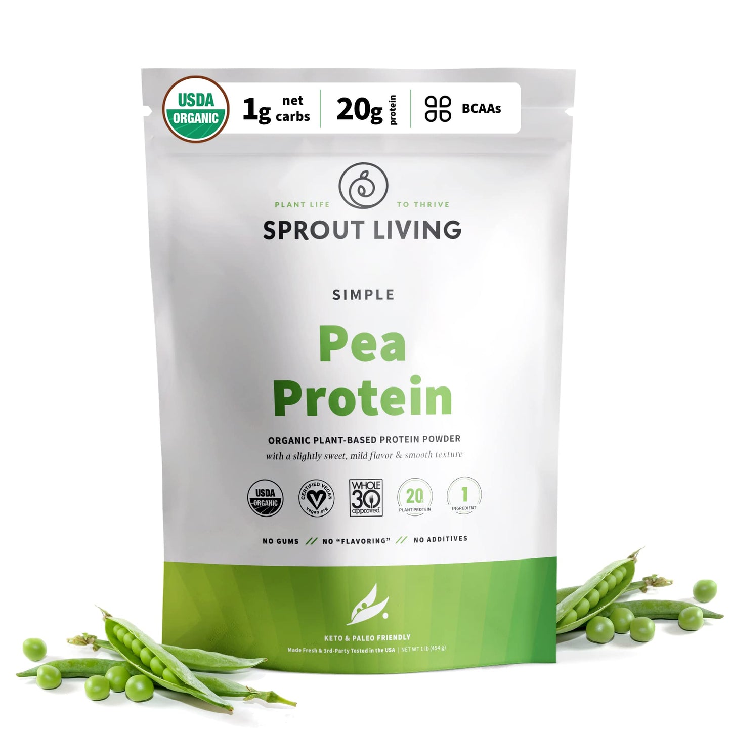 Sprout Living Simple Protein | Organic Pea | 1 lbs