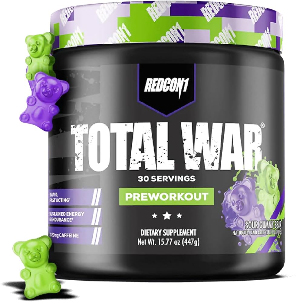 Redcon1 Total War | Sour Gummy Bear | 30 Servings