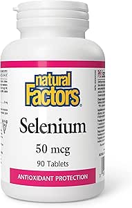 Natural Factors   Selenium 50 mcg   90 tabstabs