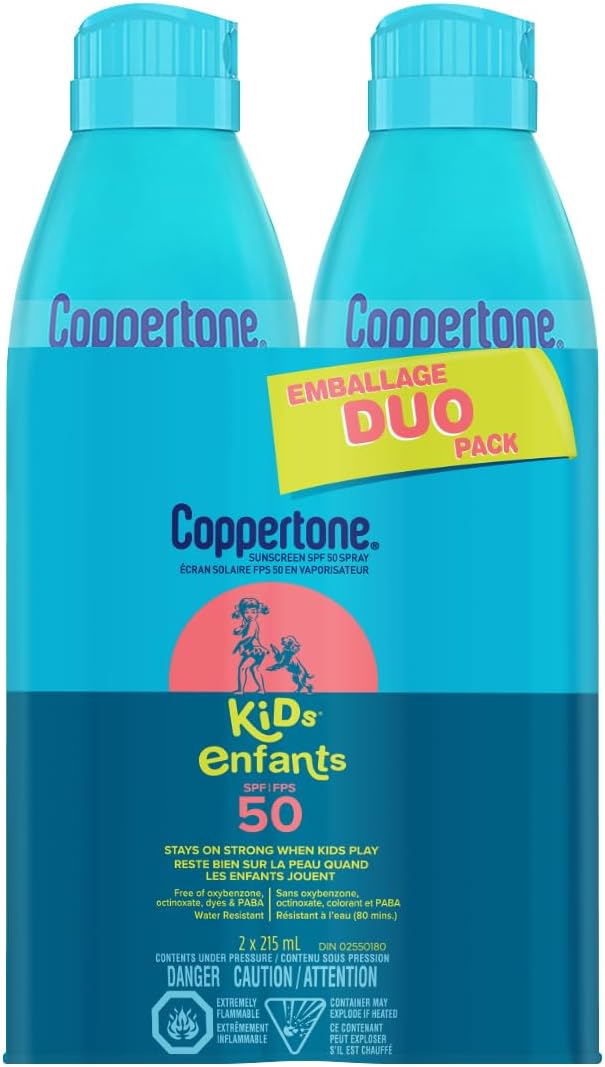 COPPERTONE SUNSCREEN SPF50 KIDS SP 2X215ML SPRAY