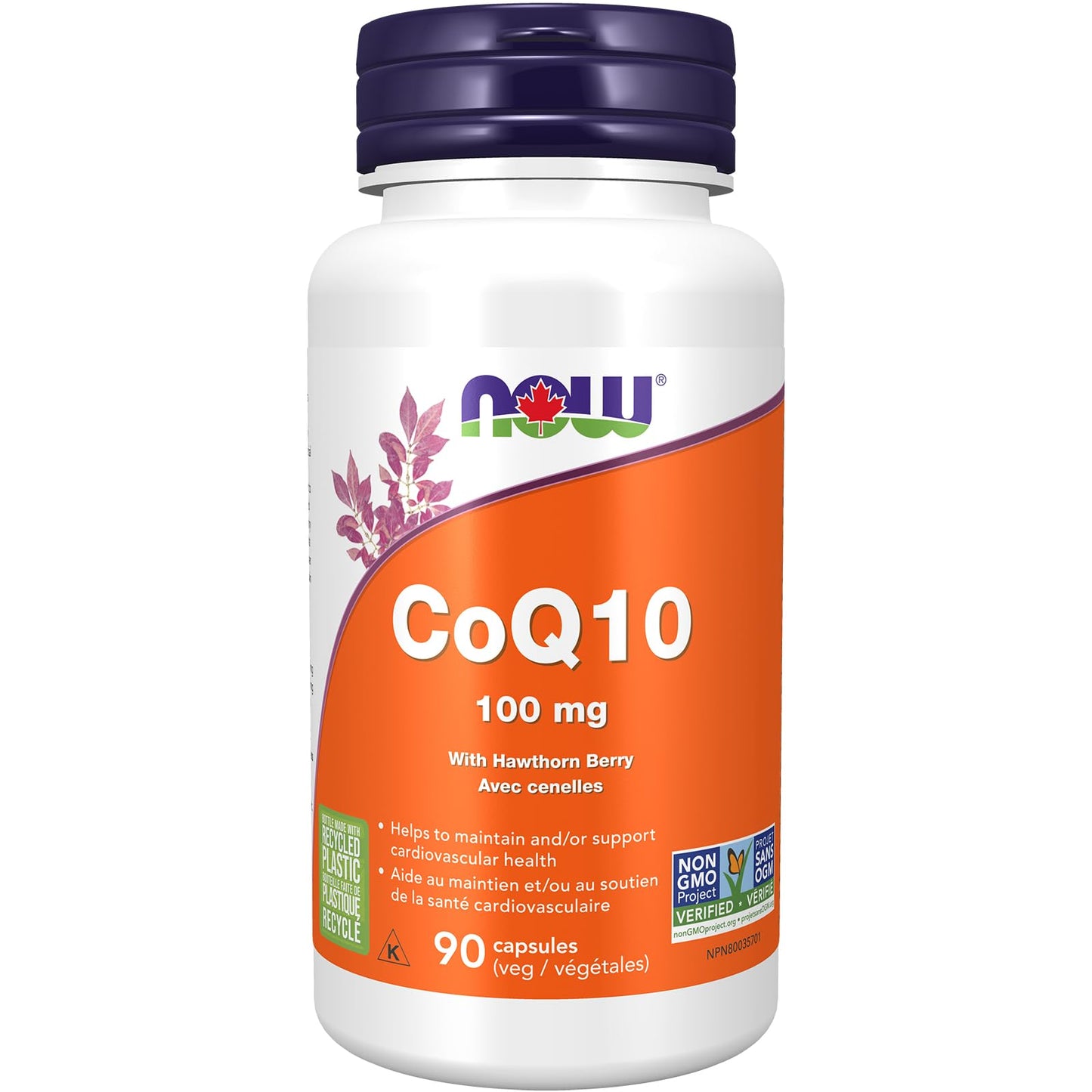 NOW CoQ10 100mg w/Hawthorn 90vcap