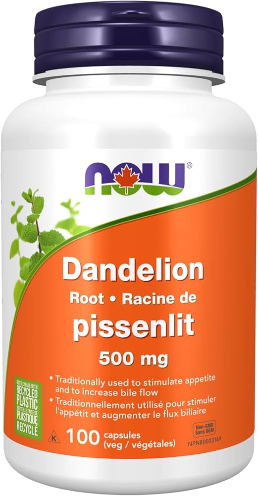 NOW Dandelion Root 500mg 100vcap