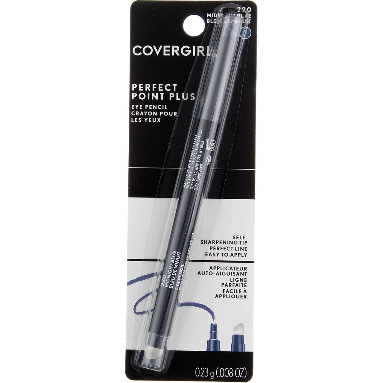 COVER GIRL PERFECT POINT PLUS EYE LINER MIDNT BLUE pack of 2