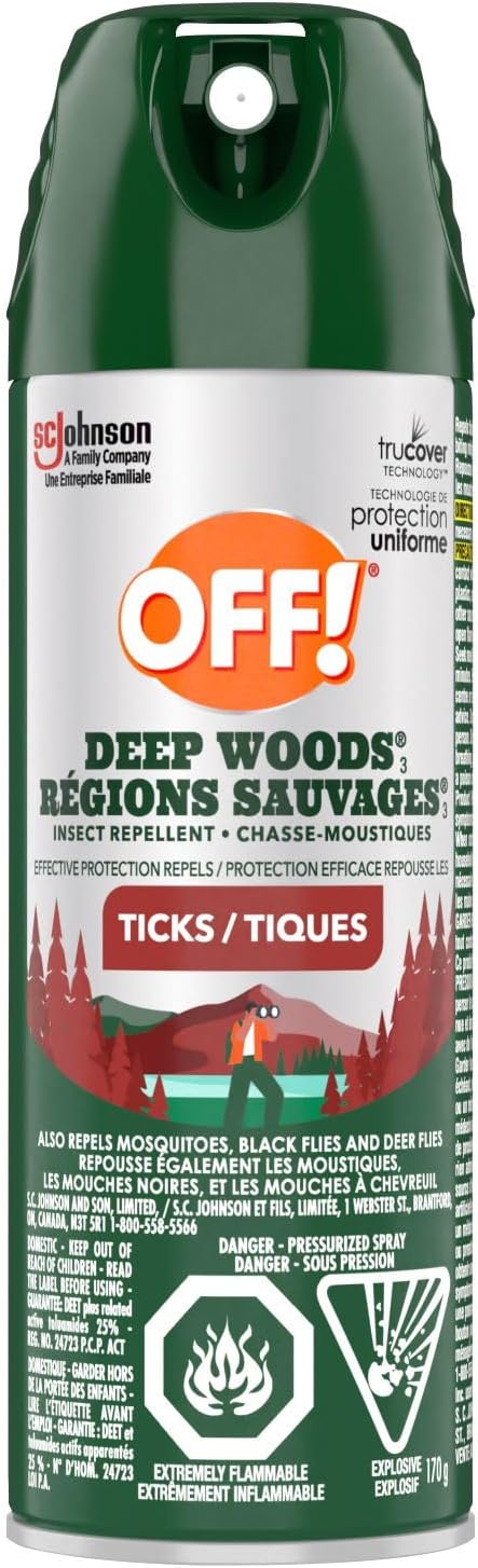 OFF DEEP WOODS TICKS 170G AEROSOL pack of 12