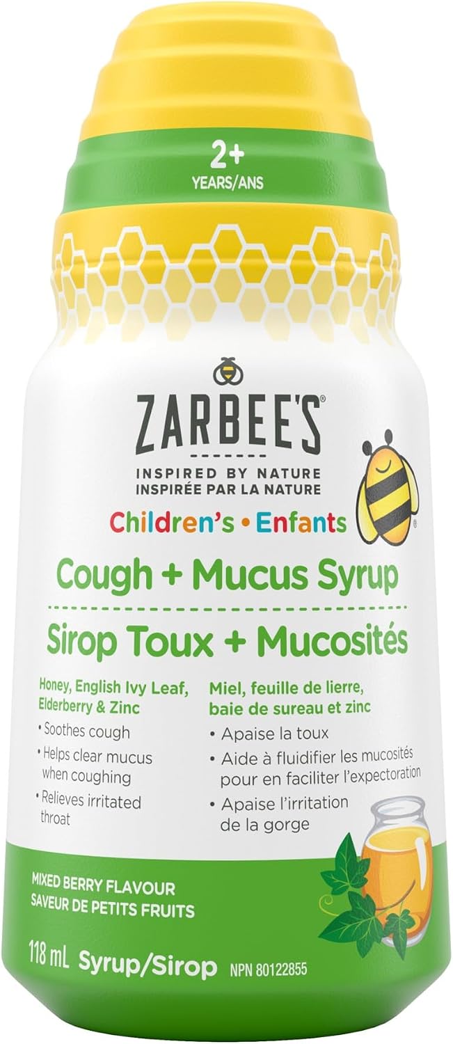 ZARBEES SYR COUGH&MUCUS KIDS 118ML LIQUID