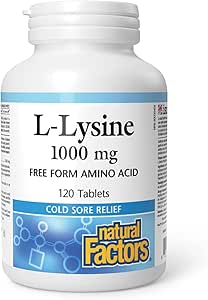 Natural Factors   L-Lysine 1000 mg   120 tabstabs