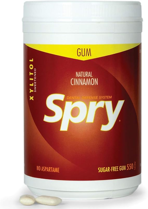 SPRY SPRY CHEWING GUM, CINNAMON, 550's