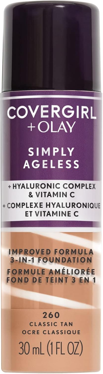 COVER GIRL/OLAY SIMPLY AGELESS FND 3IN1 CLASS TAN pack of 2
