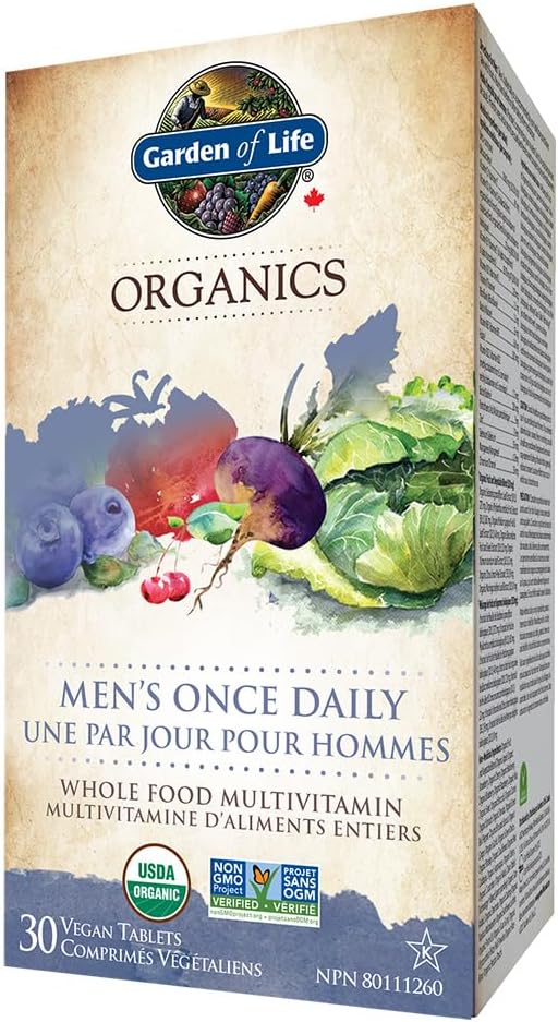 Garden of Life - Organics - Multivitamin - Men's Once Daily - 30 VT