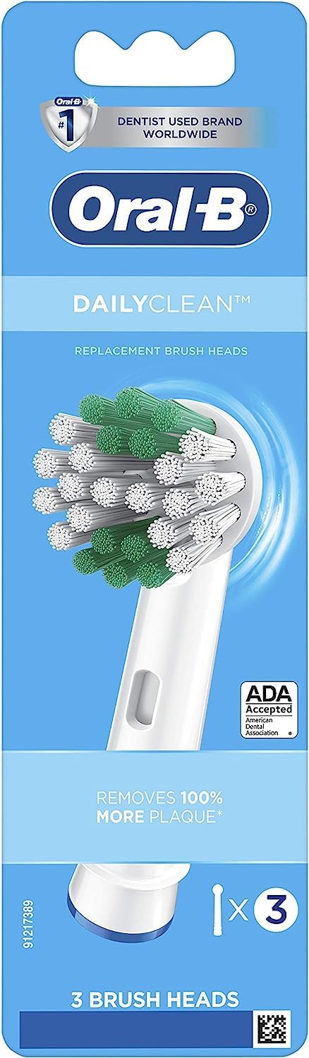 ORAL B BRUSH HEADS DAILY CLEAN REPLACEMENT 3