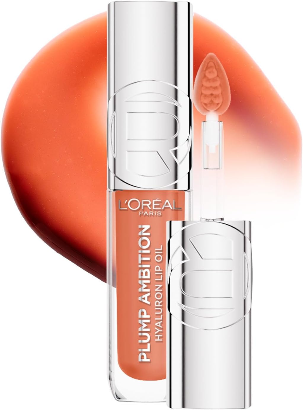 L'OREAL PLUMP AMBITION HYALURON LIP OIL LATE GLACE pack of 2