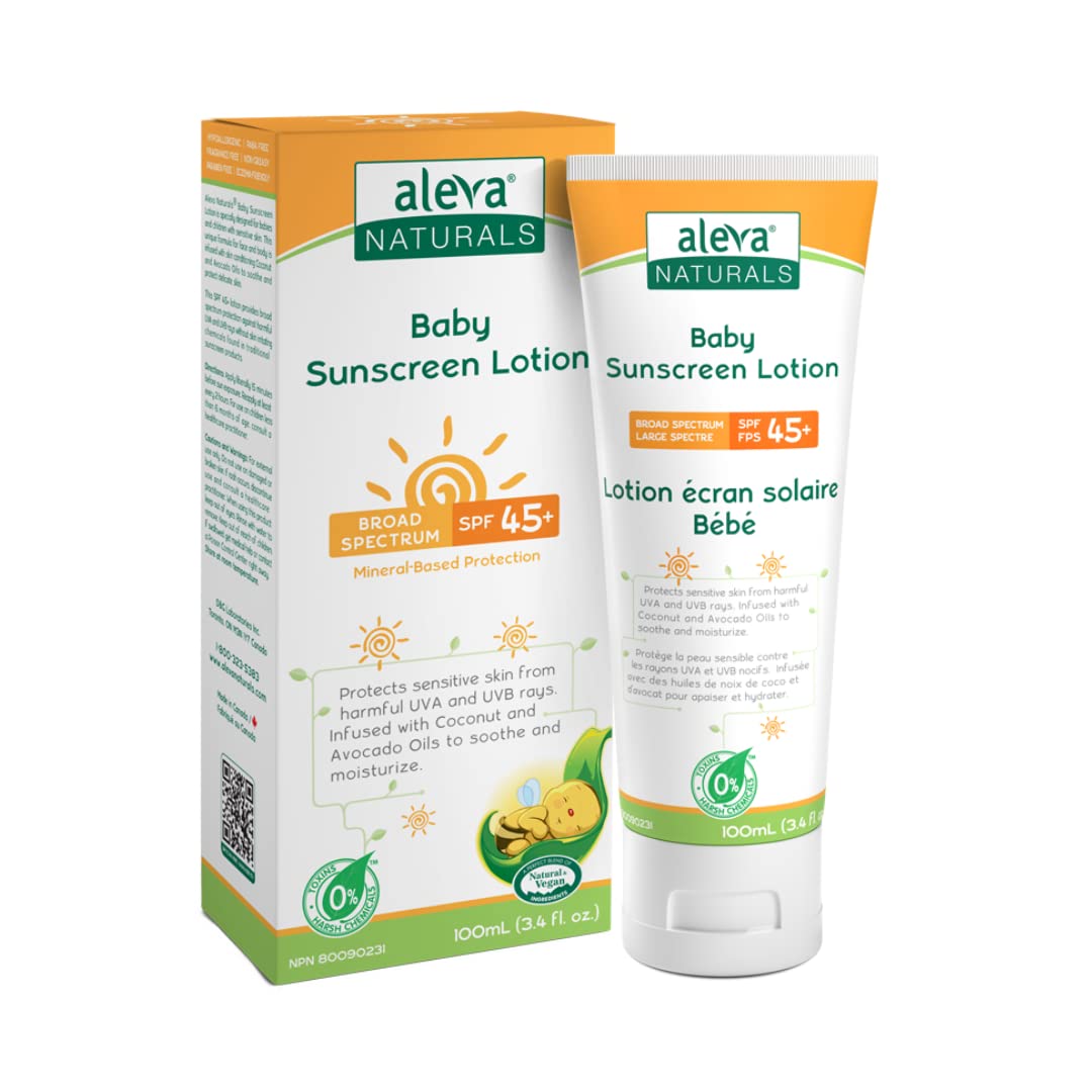 ALEVA NATURALS Baby Sunscreen Lotion SPF45+ 100mL