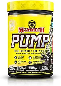 Bucked Up Mammoth Pump Black Cherry 60 serve