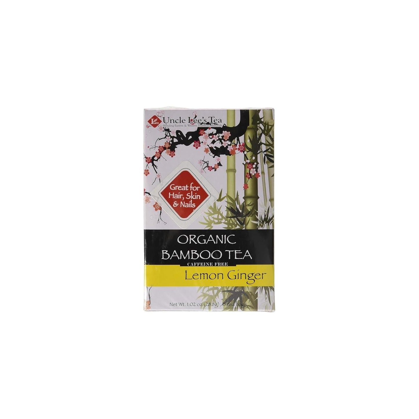 UNCLE LEE'S TEAS Org Bamboo Lemon Ginger Tea 18bg