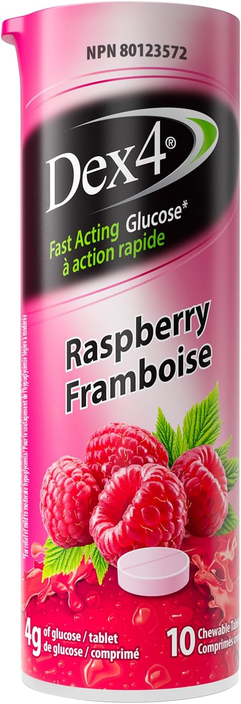 DEX-4 GLUCOSE TB RASPBERRY 10 TABLET pack of 12