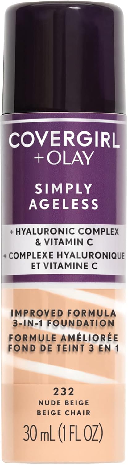 COVER GIRL/OLAY SIMPLY AGELESS FND 3IN1 NUDE BEIGE pack of 2
