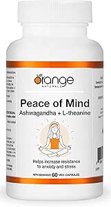 Orange Naturals      Peace of Mind Ashwagandha + L-Theanine      60 v-caps