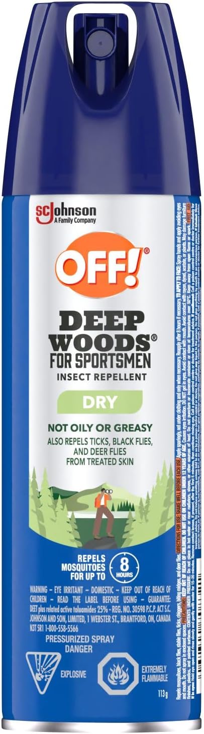 OFF DEEP WOODS SPORTSMEN DRY 113G AEROSOL pack of 12