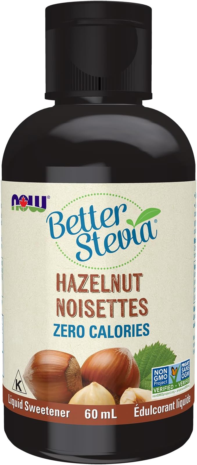 NOW BetterStevia Liquid Extract (Hazelnut) 60mL