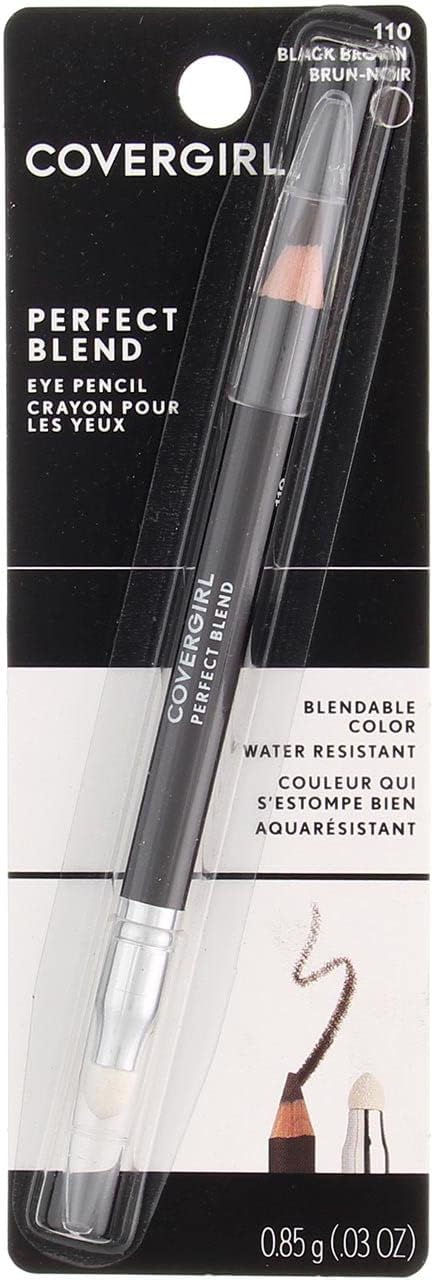 COVERGIRL PERFECT BLEND PENCIL BLACK BROWN pack of 2