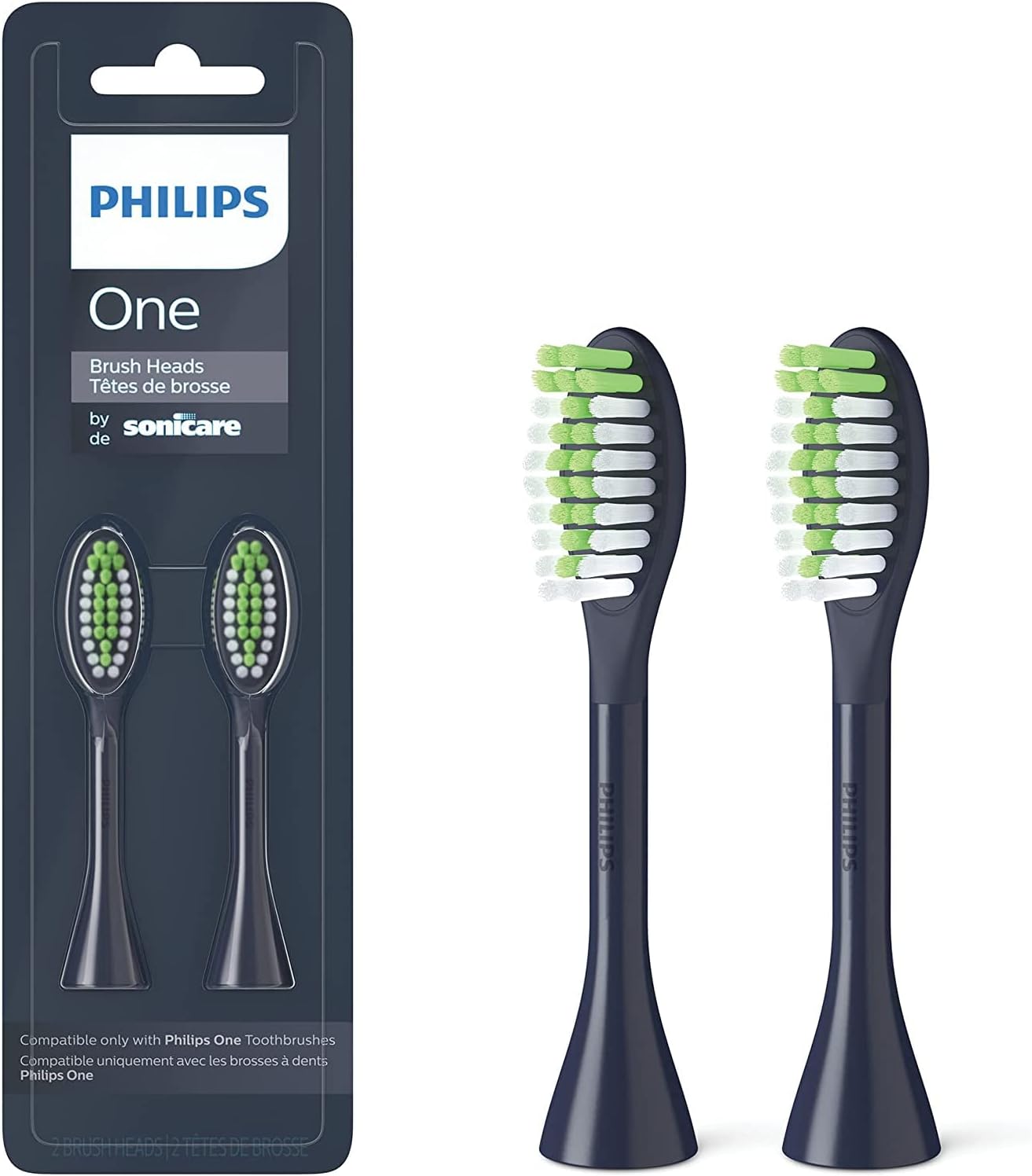 PHILIPS ONE BRUSH HEADS NAVY 2