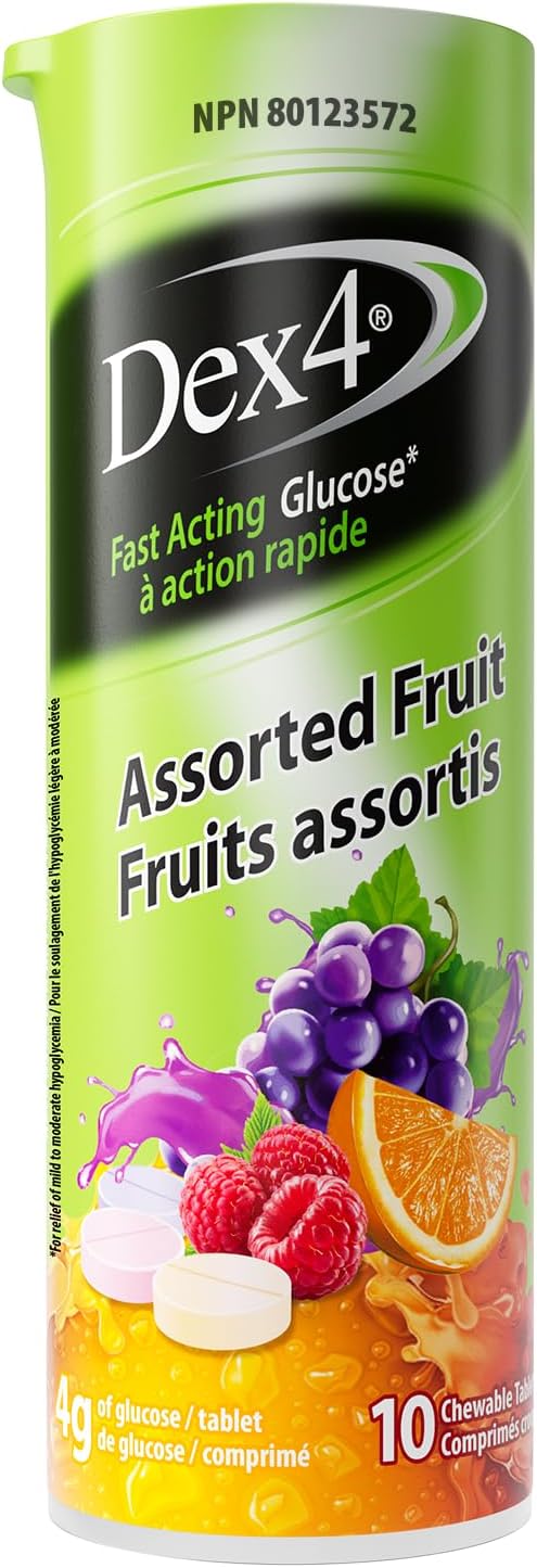 DEX-4 GLUCOSE ASSORTED FRUIT TB 10 TABLET pack of 12