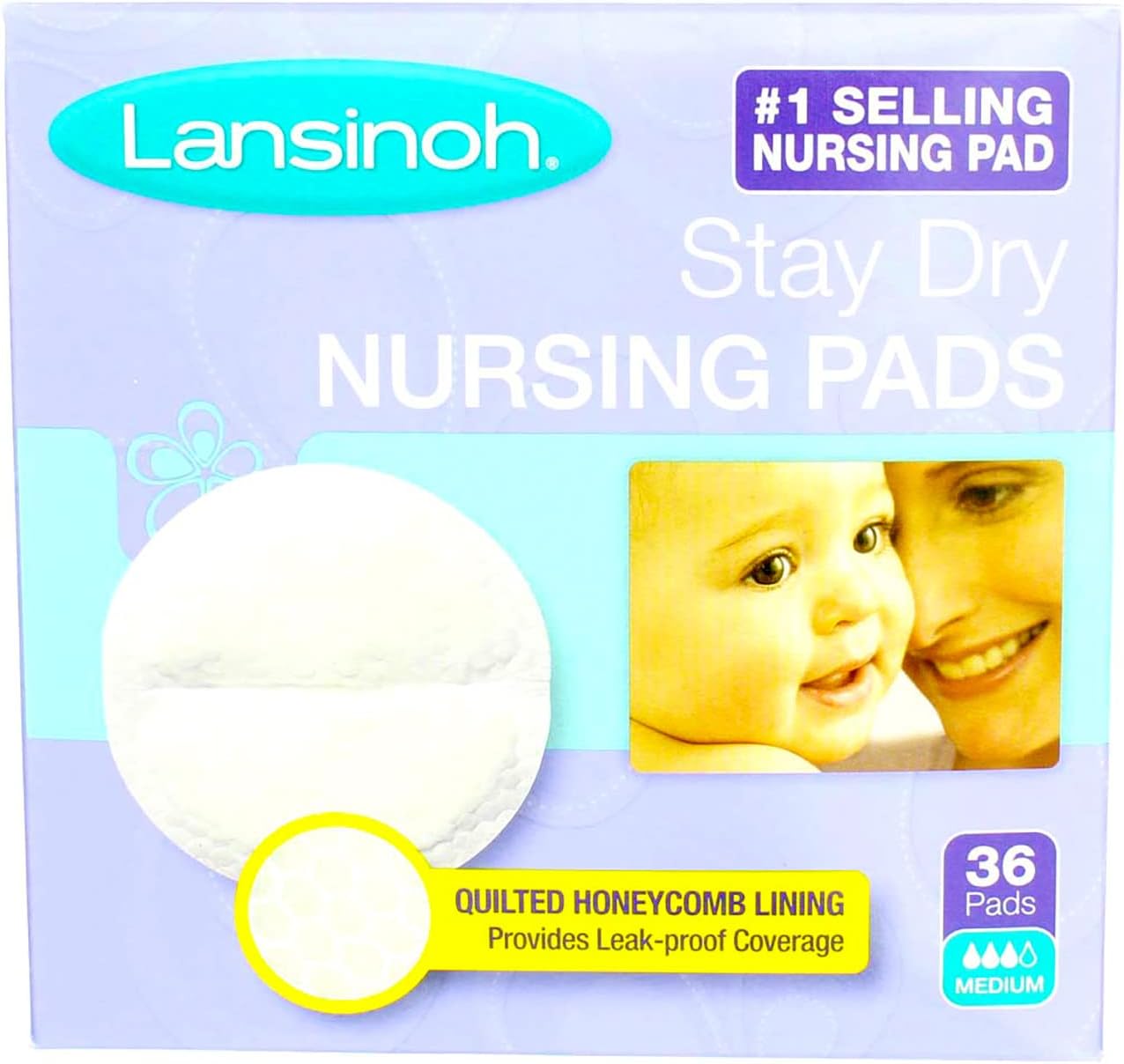 LANSINOH NURSING PADS DISPOSABLE 36
