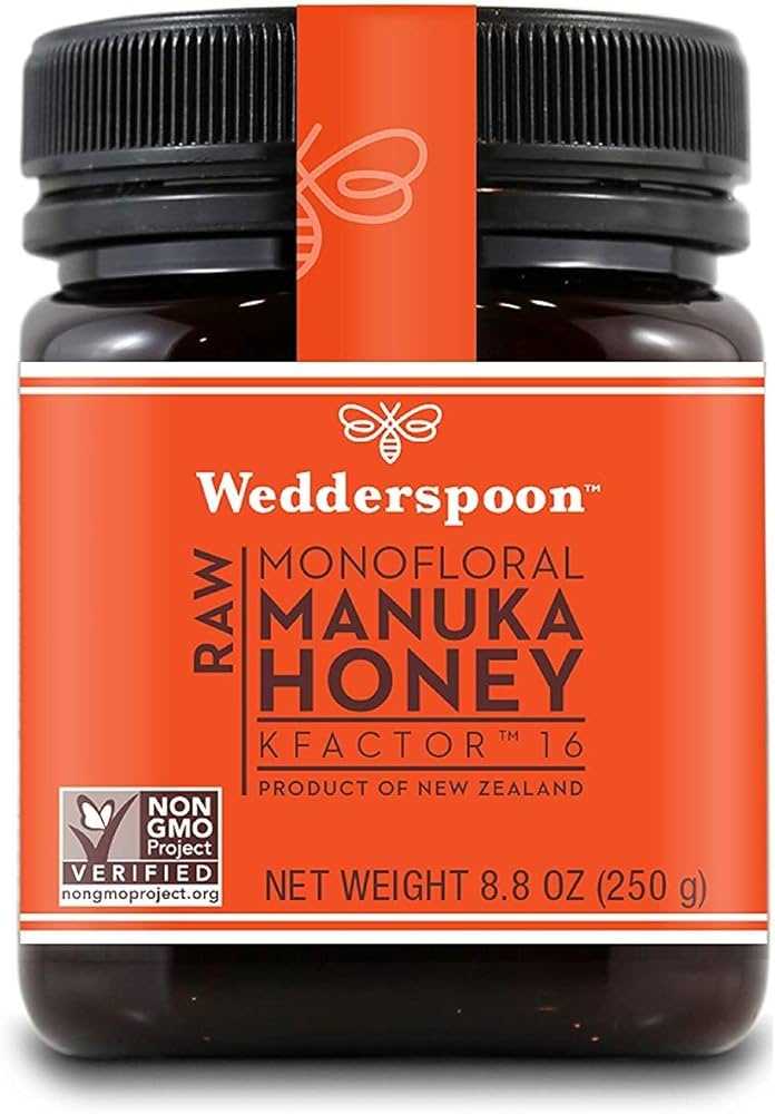 Wedderspoon Organic Raw Manuka Honey KFactor 16 250g